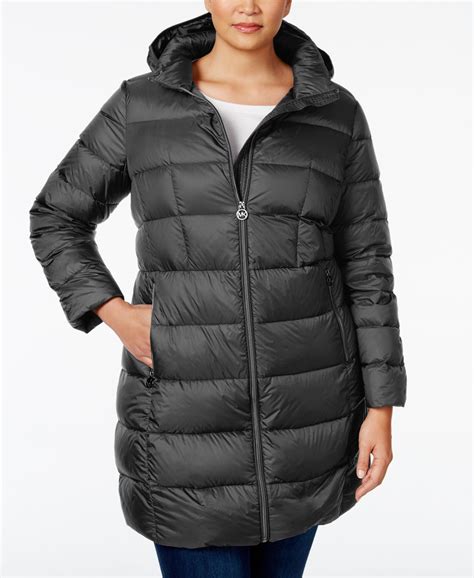 xxl michael kors coat|michael kors puffer jacket.